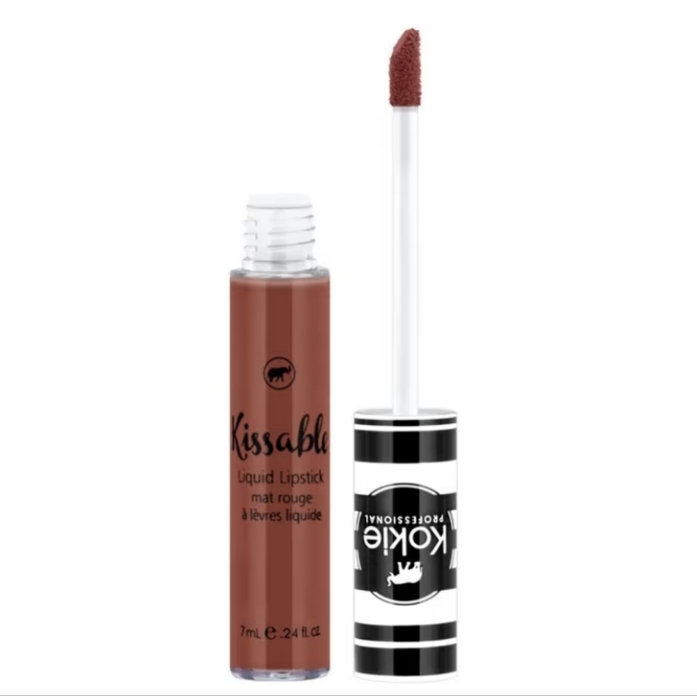 3 x Kokie Kissable Matte Liquid Lipstick, Henna